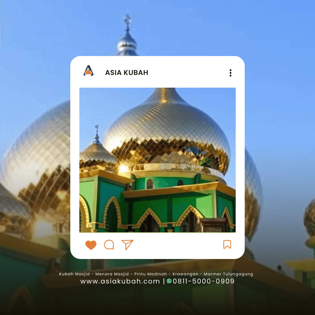 Kubah Masjid Stainless Gold